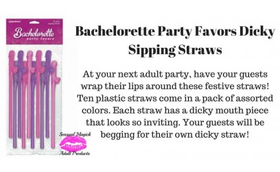 Bachelorette Party Favors Dicky Sipping Straws